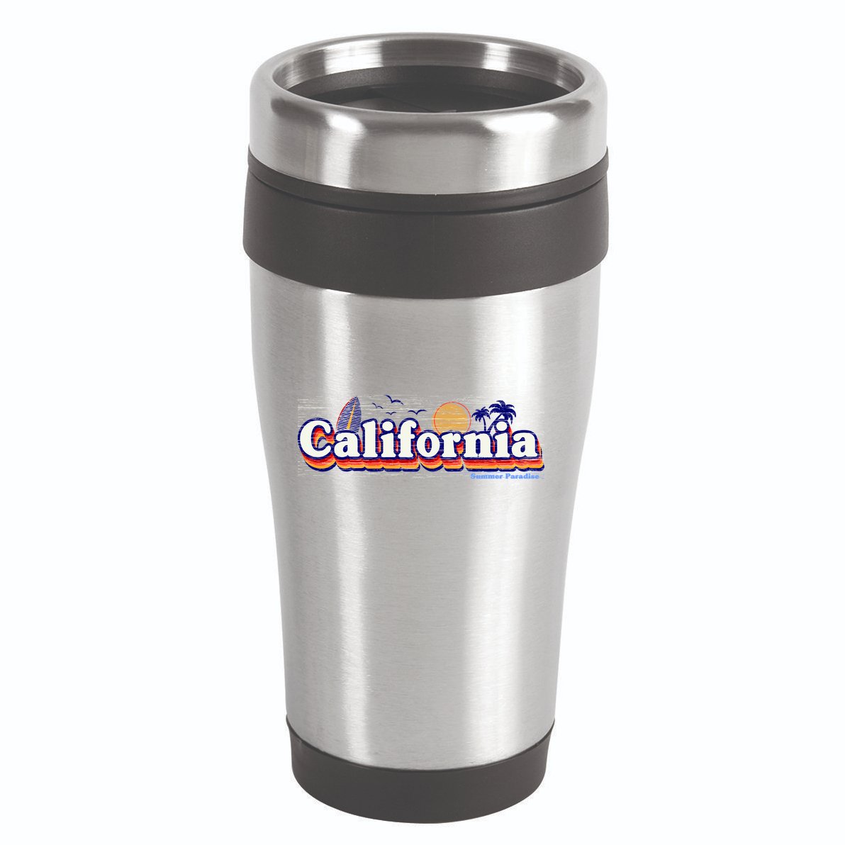 California Retro Summer Paradise 16oz Travel Tumbler