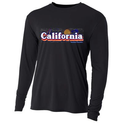 California Retro Summer Paradise Cooling Performance Long Sleeve Crew