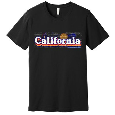 California Retro Summer Paradise Premium T-Shirt