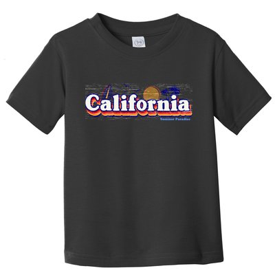 California Retro Summer Paradise Toddler T-Shirt