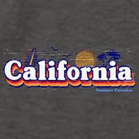 California Retro Summer Paradise Vector Backpack
