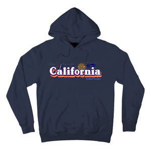 California Retro Summer Paradise Tall Hoodie