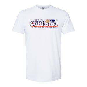 California Retro Summer Paradise Softstyle CVC T-Shirt