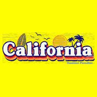 California Retro Summer Paradise 11oz C Handle Ceramic Mug