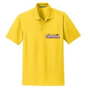 California Retro Summer Paradise Dry Zone Grid Polo