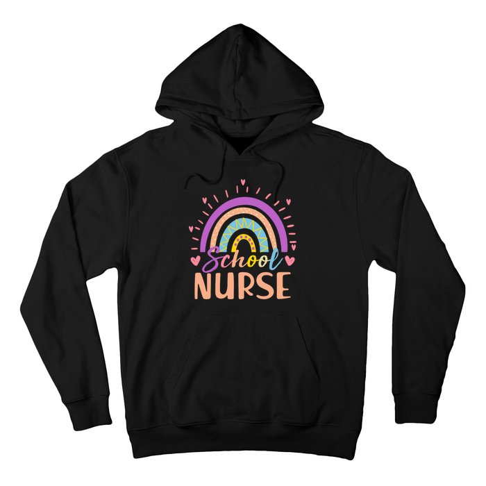 Cute Rainbow School Nurse Hoodie