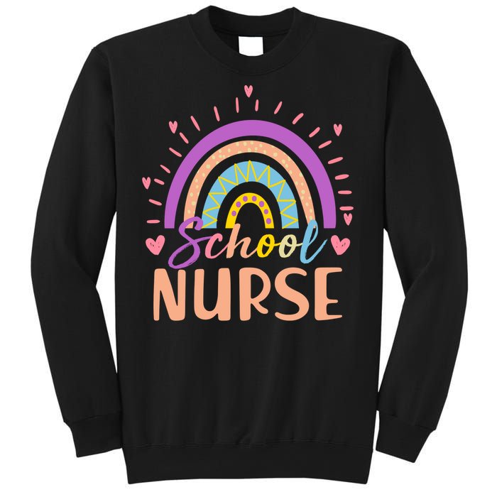 Cute Rainbow School Nurse Sweatshirt