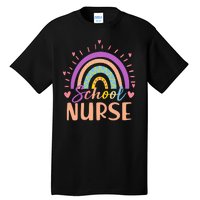 Cute Rainbow School Nurse Tall T-Shirt