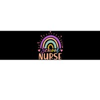 Cute Rainbow School Nurse Bumper Sticker