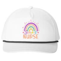 Cute Rainbow School Nurse Snapback Five-Panel Rope Hat