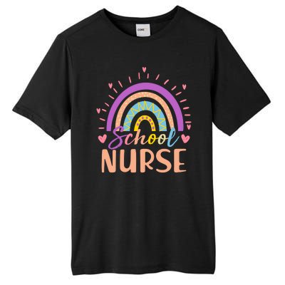 Cute Rainbow School Nurse Tall Fusion ChromaSoft Performance T-Shirt