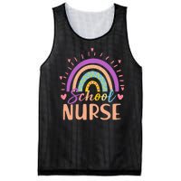 Cute Rainbow School Nurse Mesh Reversible Basketball Jersey Tank