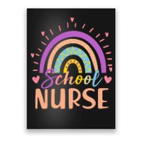 Cute Rainbow School Nurse Poster