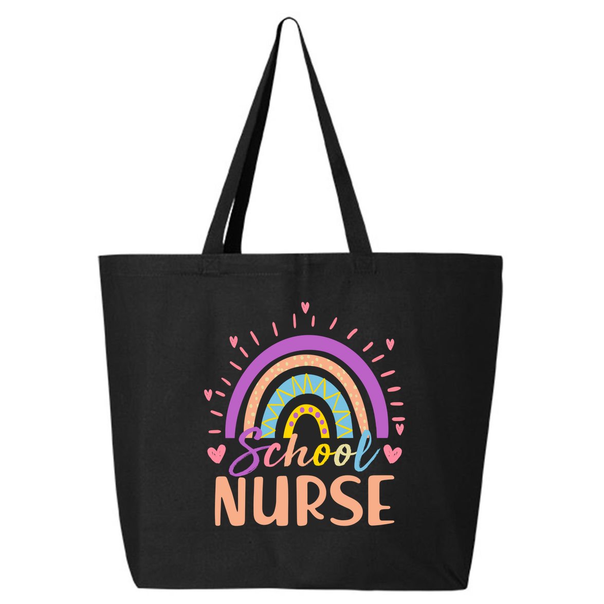 Cute Rainbow School Nurse 25L Jumbo Tote