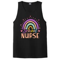 Cute Rainbow School Nurse PosiCharge Competitor Tank