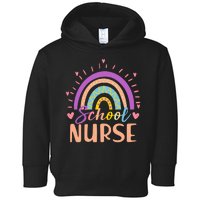 Cute Rainbow School Nurse Toddler Hoodie