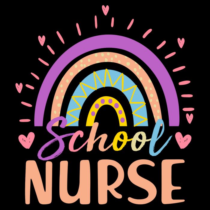 Cute Rainbow School Nurse Women's Crop Top Tee