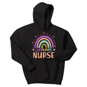 Cute Rainbow School Nurse Kids Hoodie