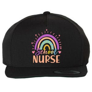 Cute Rainbow School Nurse Wool Snapback Cap