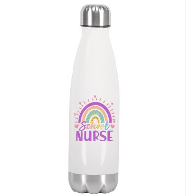 Cute Rainbow School Nurse Stainless Steel Insulated Water Bottle