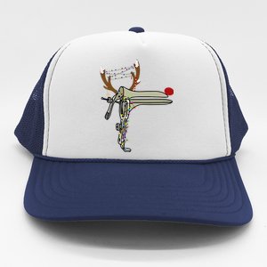 Christmas Reindeer Speculum Nurse OBGYN Obstetrics Doula Trucker Hat