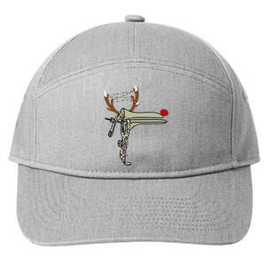 Christmas Reindeer Speculum Nurse OBGYN Obstetrics Doula 7-Panel Snapback Hat