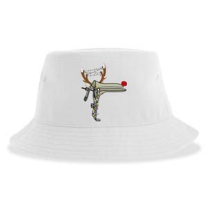 Christmas Reindeer Speculum Nurse OBGYN Obstetrics Doula Sustainable Bucket Hat