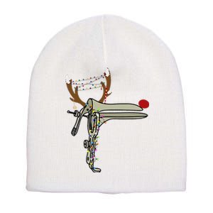 Christmas Reindeer Speculum Nurse OBGYN Obstetrics Doula Short Acrylic Beanie