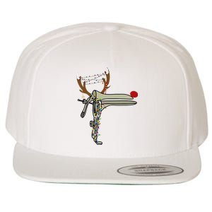 Christmas Reindeer Speculum Nurse OBGYN Obstetrics Doula Wool Snapback Cap