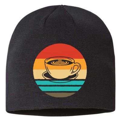 Coffee Retro Style Vintage Sustainable Beanie