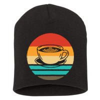 Coffee Retro Style Vintage Short Acrylic Beanie