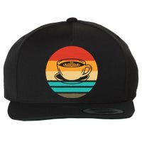 Coffee Retro Style Vintage Wool Snapback Cap