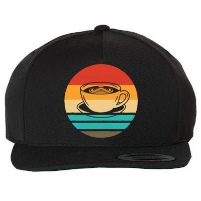 Coffee Retro Style Vintage Wool Snapback Cap