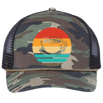 Coffee Retro Style Vintage Retro Rope Trucker Hat Cap