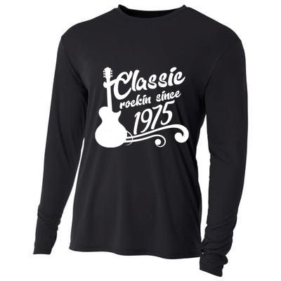 Classic Rockin Since 1975 50th Birthday Cooling Performance Long Sleeve Crew