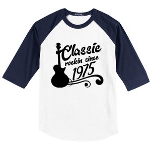 Classic Rockin Since 1975 50th Birthday Baseball Sleeve Shirt