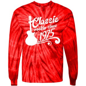 Classic Rockin Since 1975 50th Birthday Tie-Dye Long Sleeve Shirt