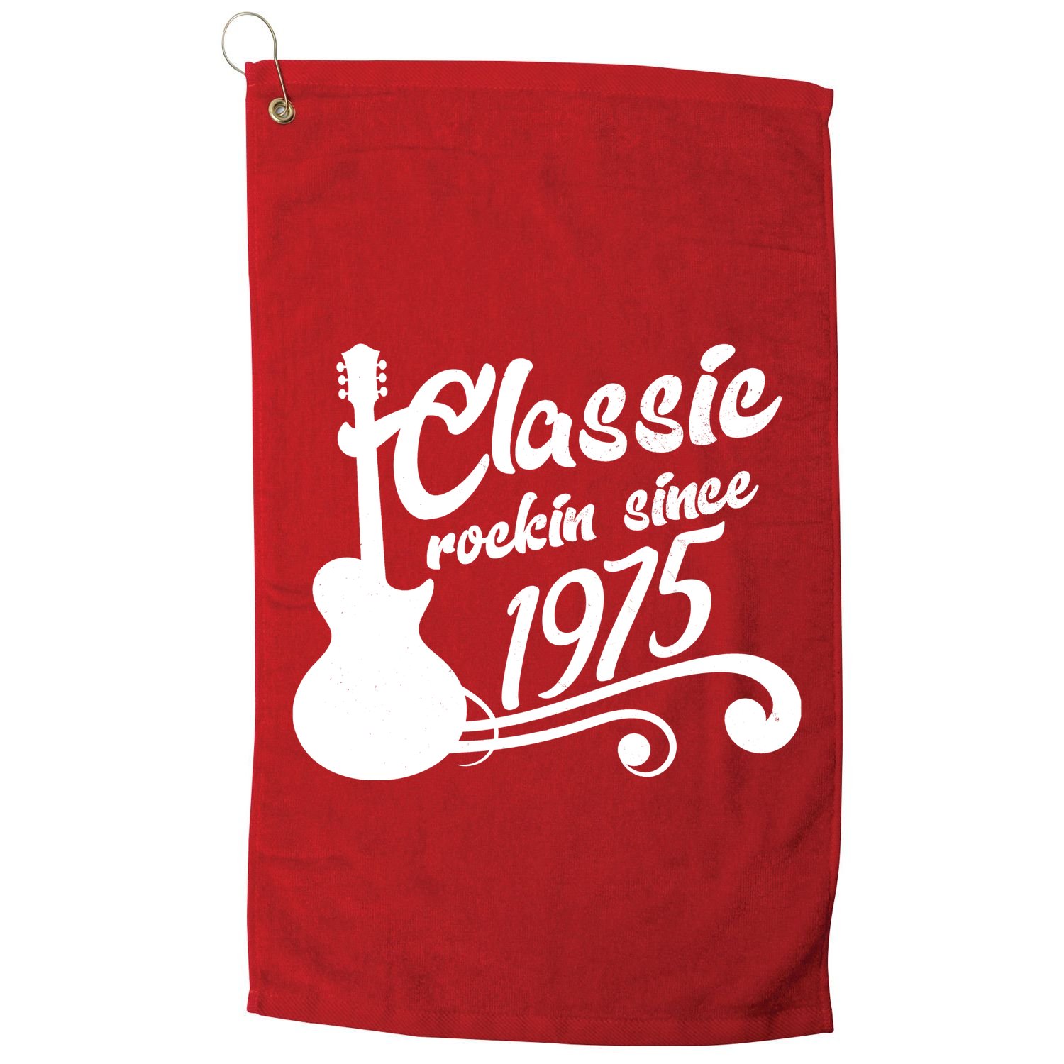 Classic Rockin Since 1975 50th Birthday Golf Towel