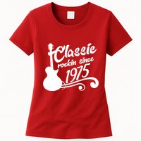 Classic Rockin Since 1975 50th Birthday Womens T-Shirt