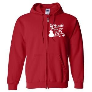 Classic Rockin Since 1975 50th Birthday Full Zip Hoodie