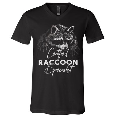Certified Raccoon Specialist V-Neck T-Shirt