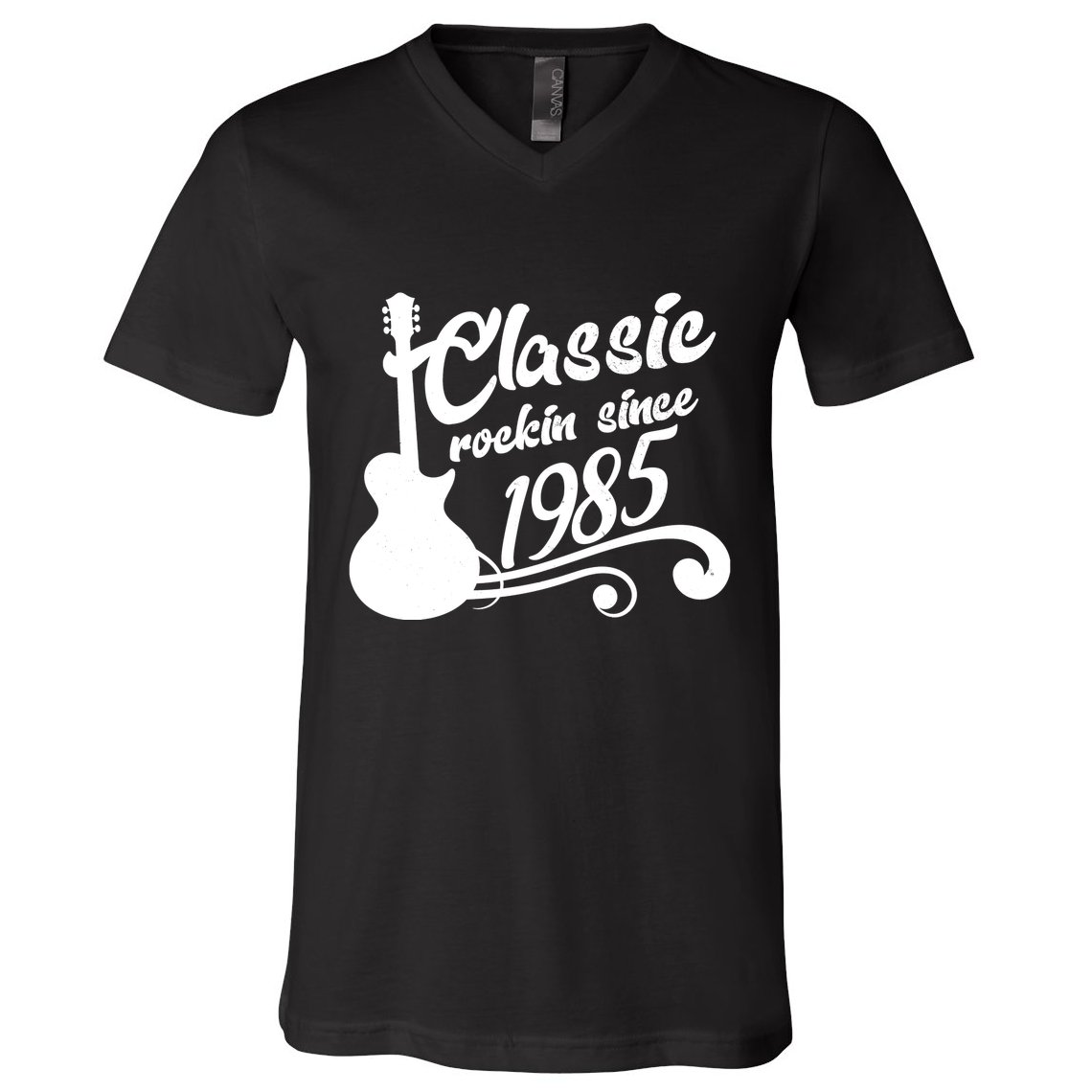 Classic Rockin Since 1985 40th Birthday V-Neck T-Shirt