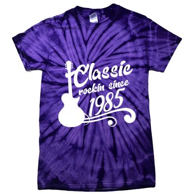 Classic Rockin Since 1985 40th Birthday Tie-Dye T-Shirt