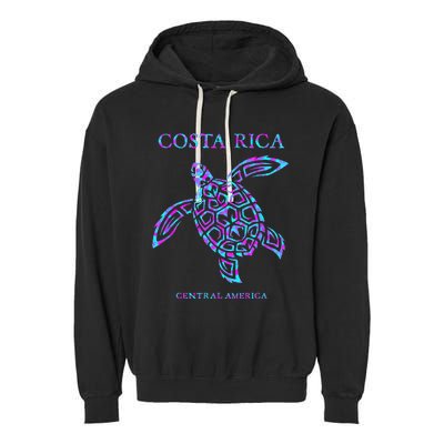 Costa Rica Sea Turtle Girls Garment-Dyed Fleece Hoodie