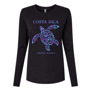 Costa Rica Sea Turtle Girls Womens Cotton Relaxed Long Sleeve T-Shirt