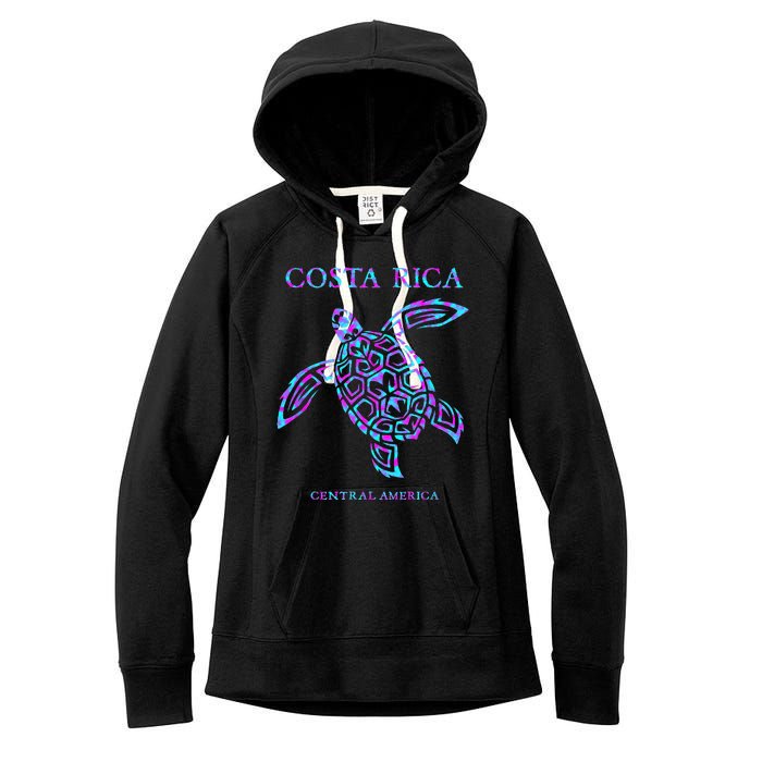 Costa Rica Sea Turtle Girls Women's Fleece Hoodie