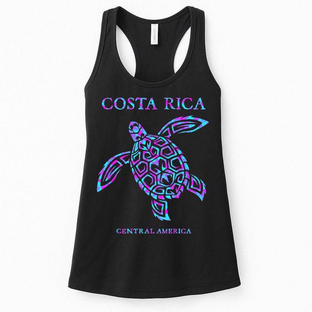 Costa Rica Sea Turtle Girls Womens Tank Top