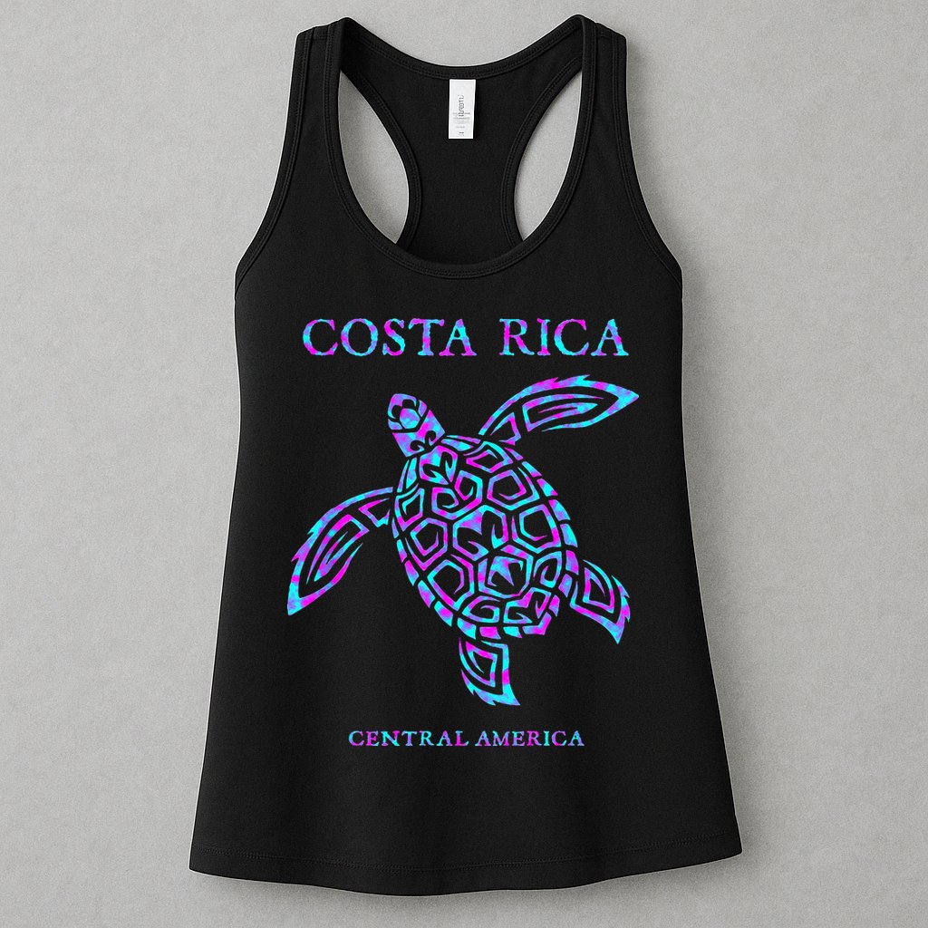 Costa Rica Sea Turtle Girls Womens Tank Top