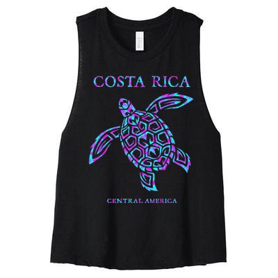 Costa Rica Sea Turtle Girls Women's Racerback Cropped Tank