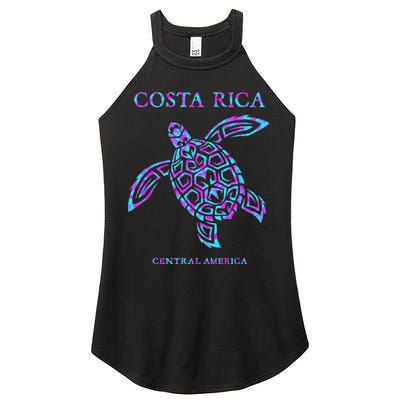 Costa Rica Sea Turtle Girls Women's Perfect Tri Rocker Tank